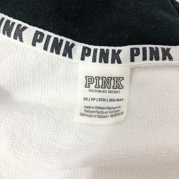 PINK VS white quarter zip XS - Picture 3 of 3